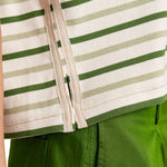 La Ligne Short Sleeve Breton Tee - Vermillion