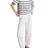 La Ligne Short Sleeve Breton Tee - Vermillion