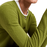 La Ligne Solid Lean Lines Cardigan - Vermillion