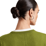 La Ligne Solid Lean Lines Cardigan - Vermillion