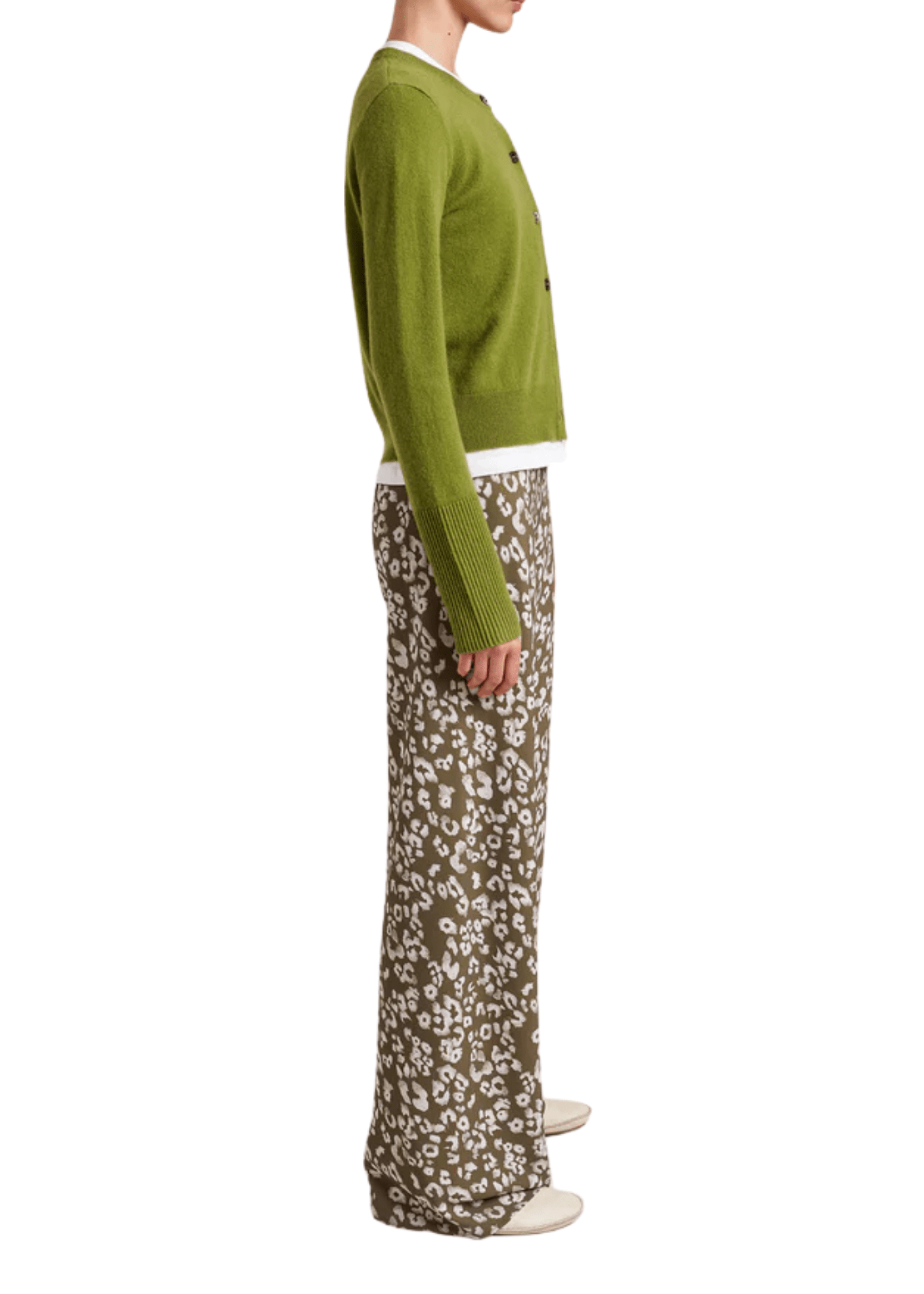 La Ligne Solid Lean Lines Cardigan - Vermillion