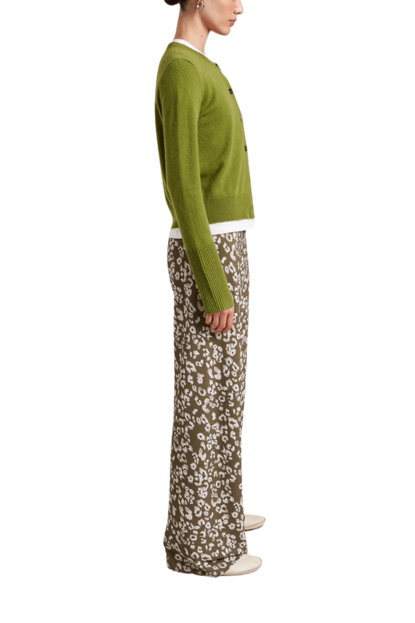 La Ligne Solid Lean Lines Cardigan - Vermillion