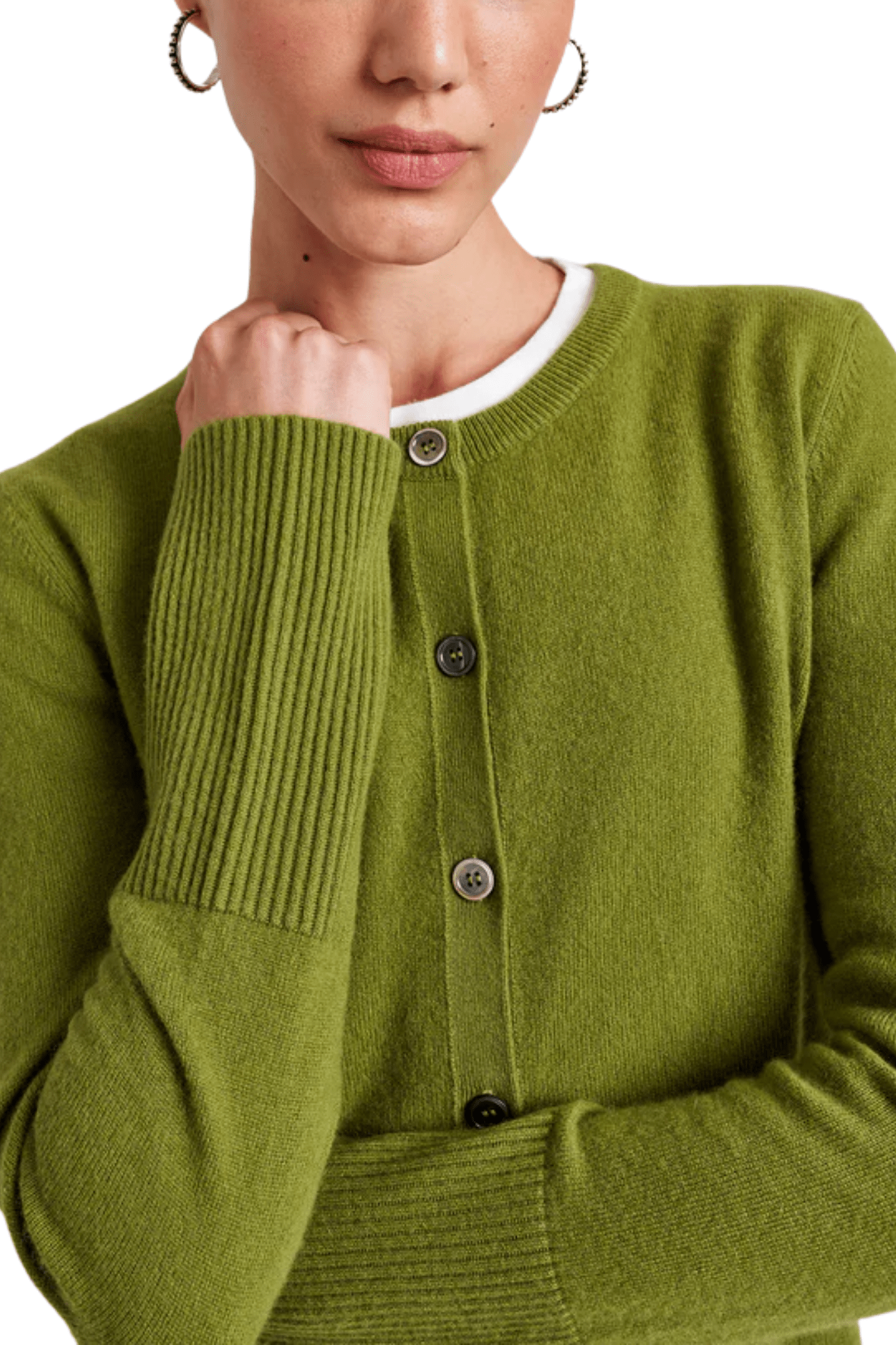 La Ligne Solid Lean Lines Cardigan - Vermillion