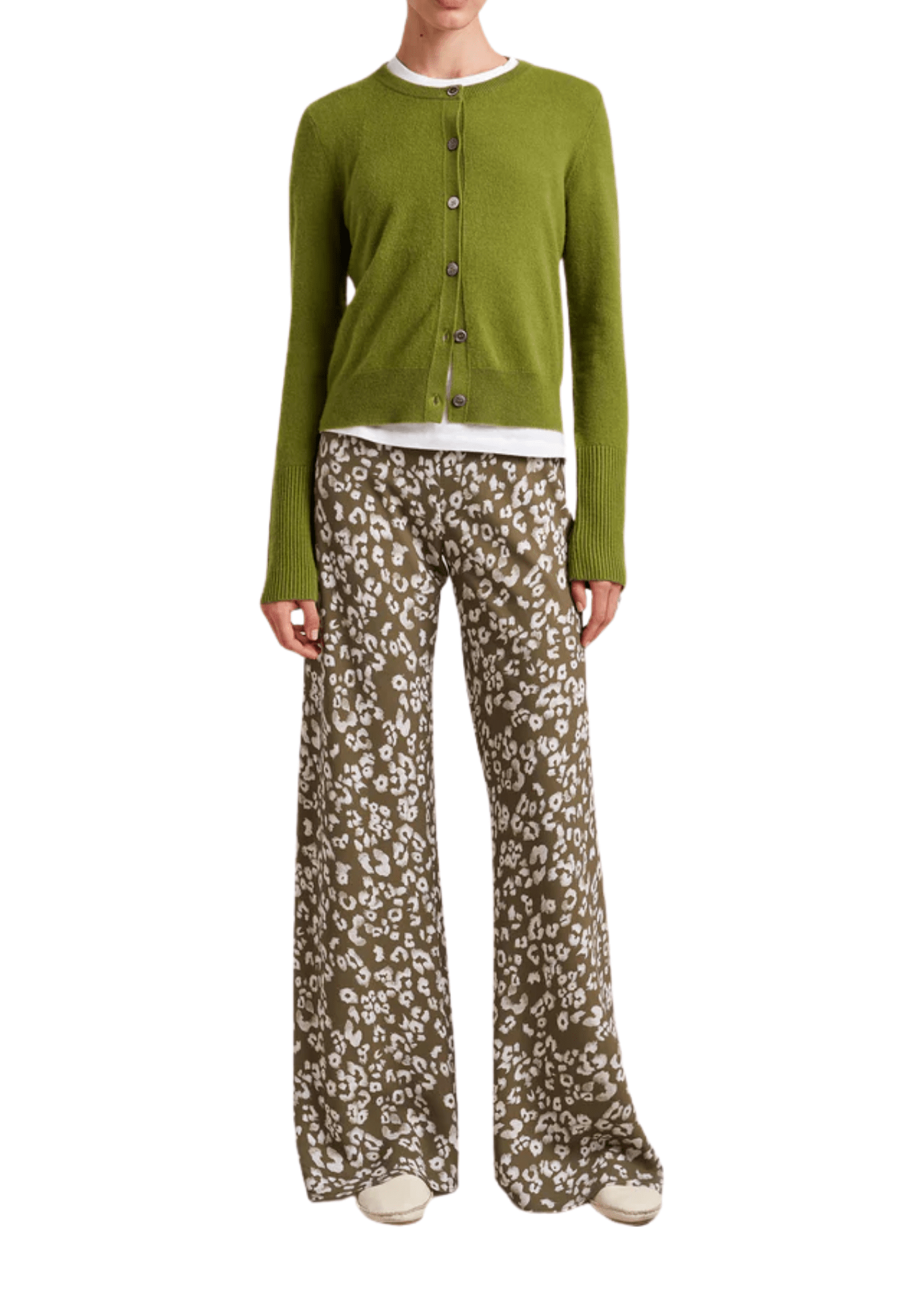 La Ligne Solid Lean Lines Cardigan - Vermillion