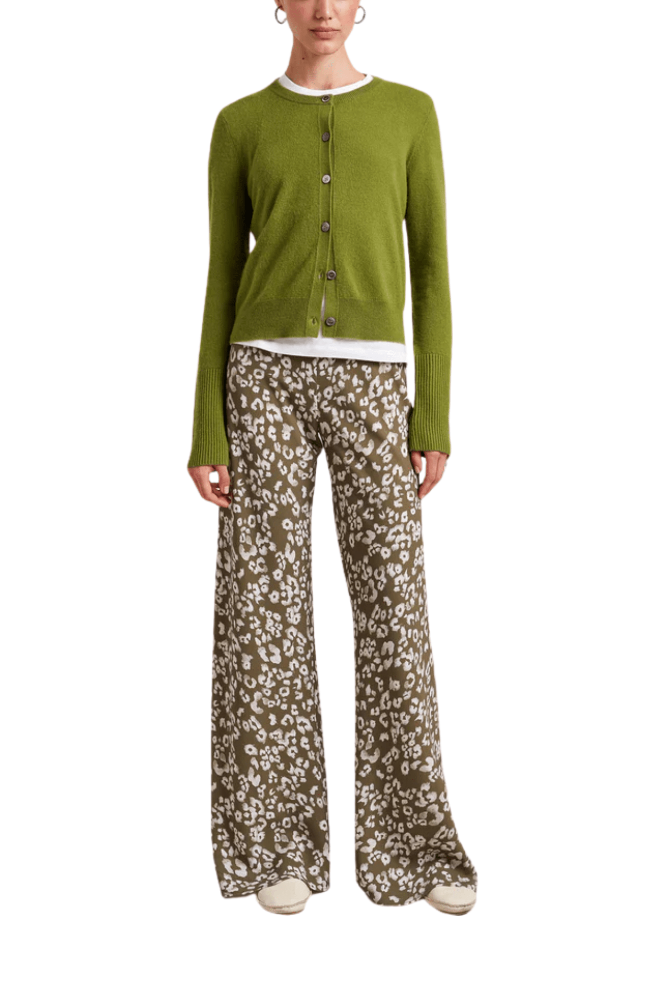 La Ligne Solid Lean Lines Cardigan - Vermillion
