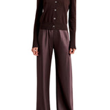 La Ligne Solid Lean Lines Cardigan - Vermillion