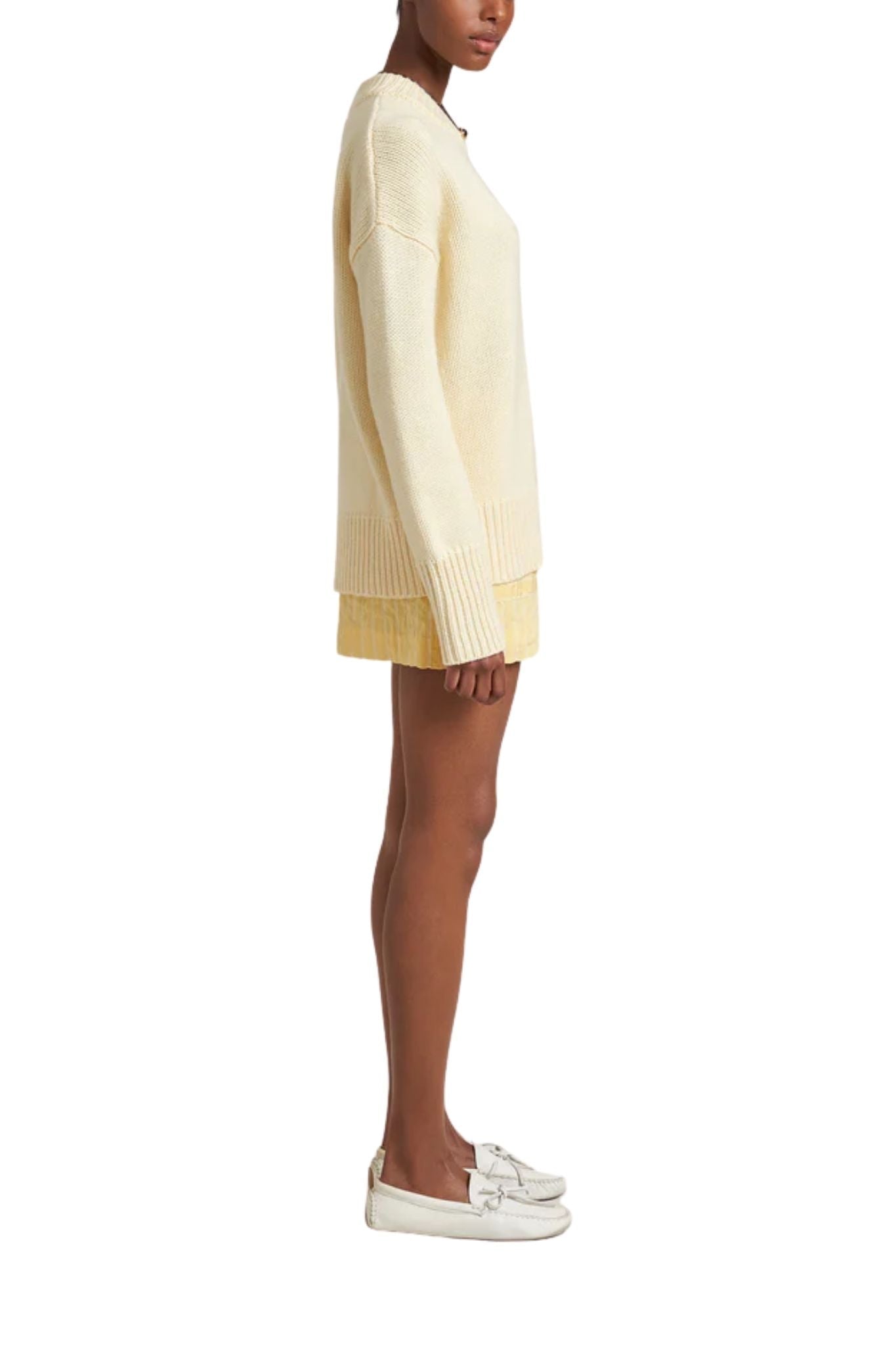La Ligne Solid Marin Sweater - Vermillion