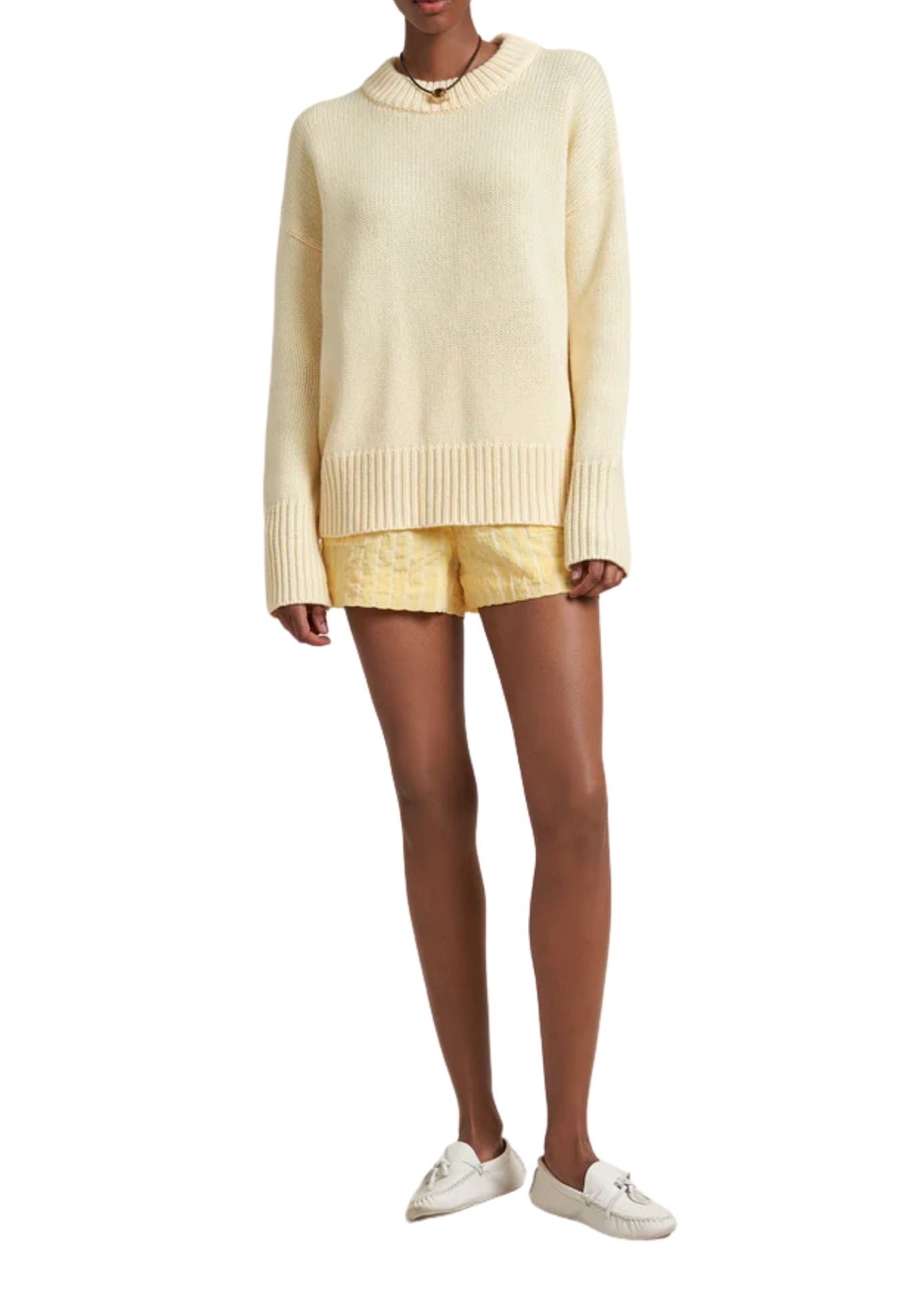La Ligne Solid Marin Sweater - Vermillion