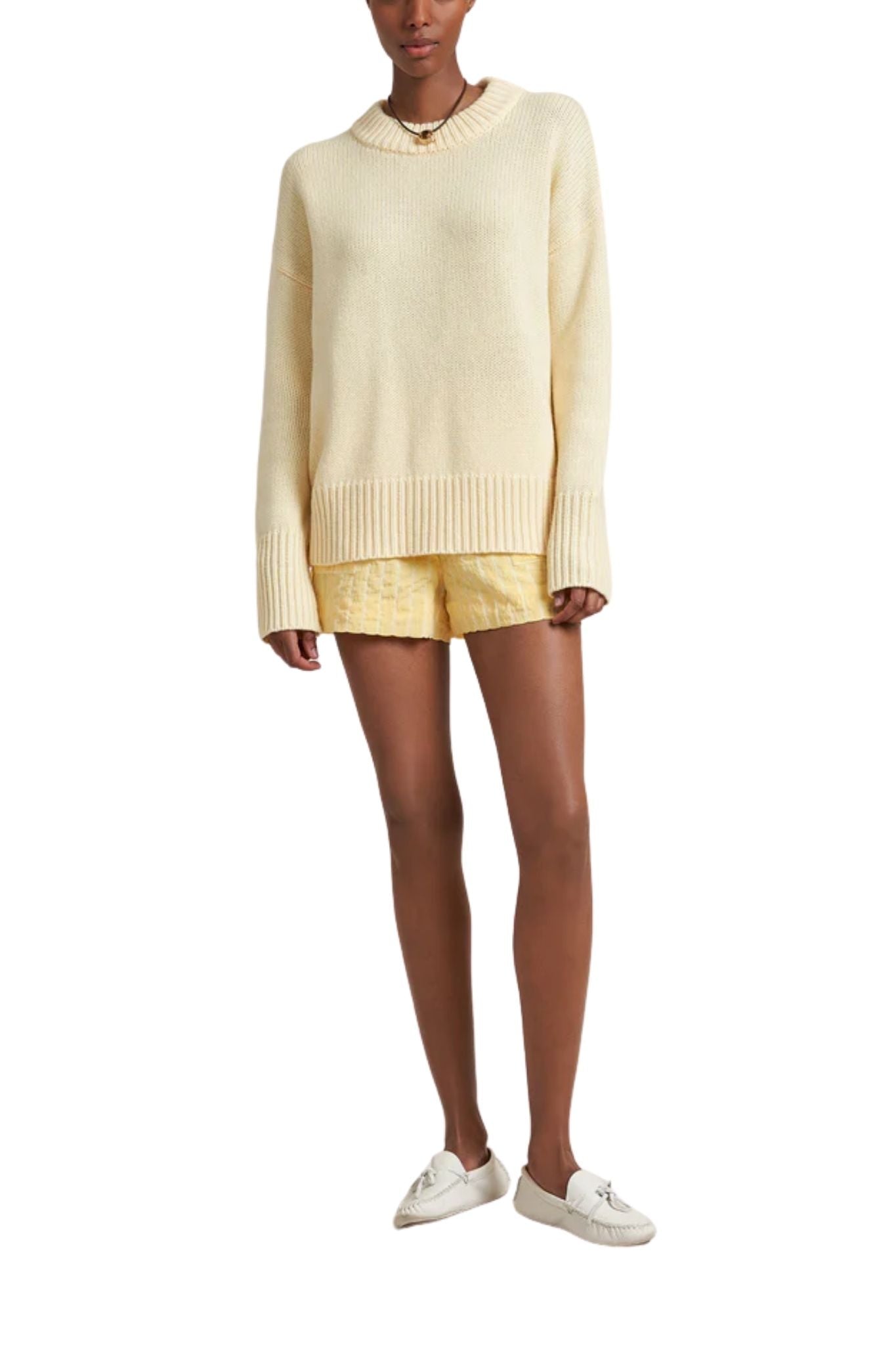 La Ligne Solid Marin Sweater - Vermillion