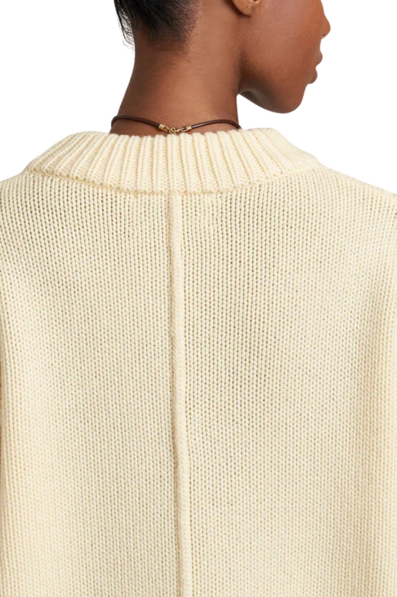 La Ligne Solid Marin Sweater - Vermillion