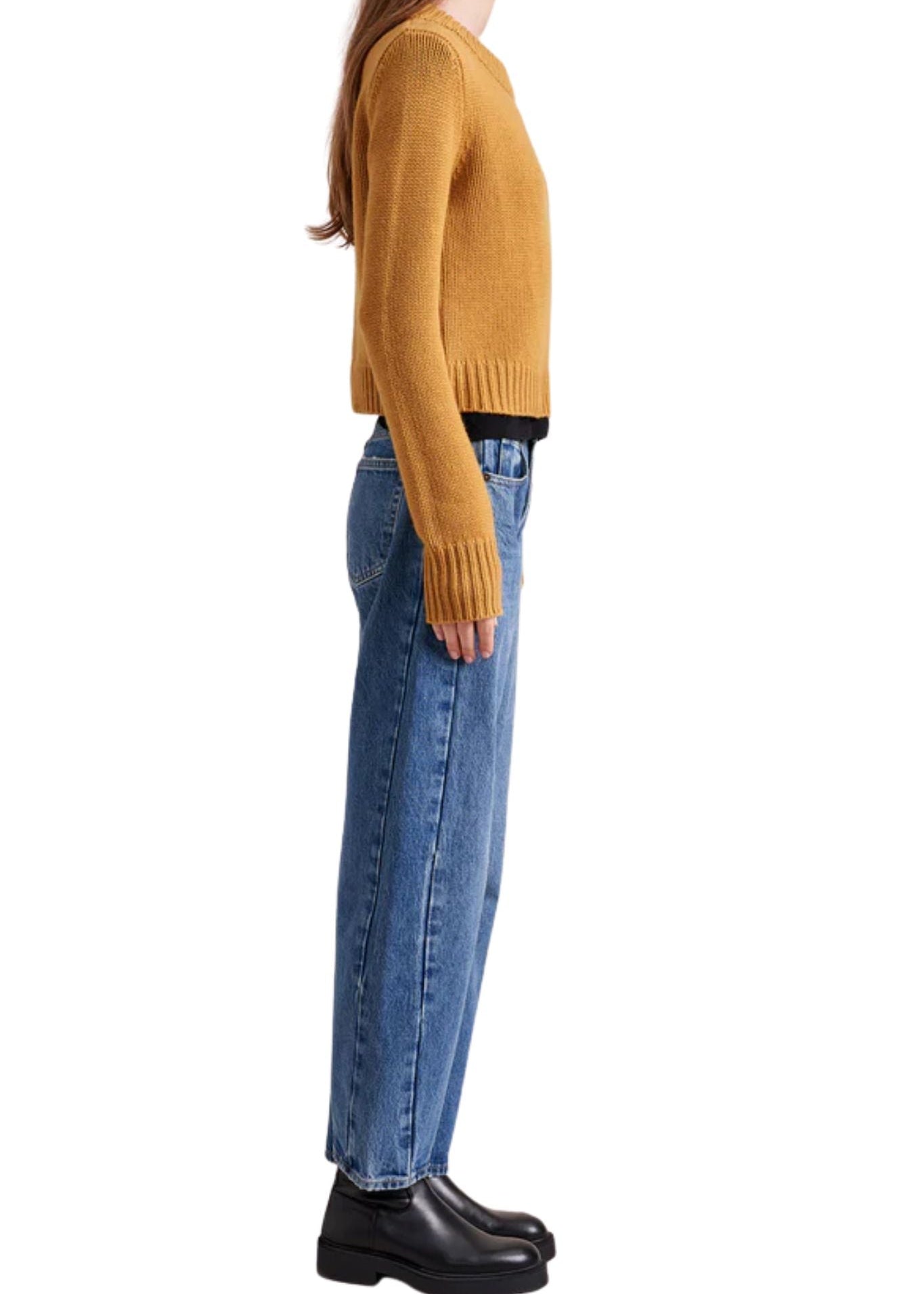 La Ligne Solid Mini Marin Sweater - Vermillion