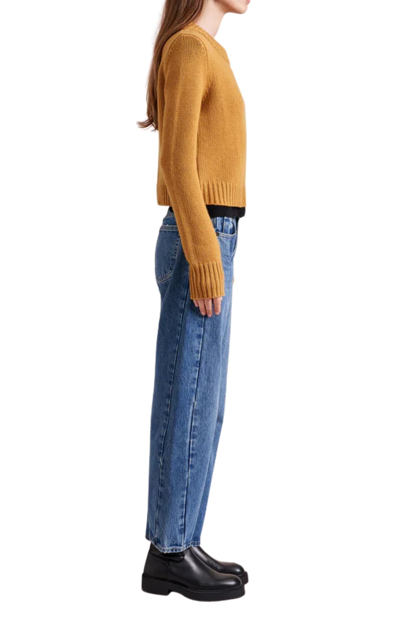 La Ligne Solid Mini Marin Sweater - Vermillion