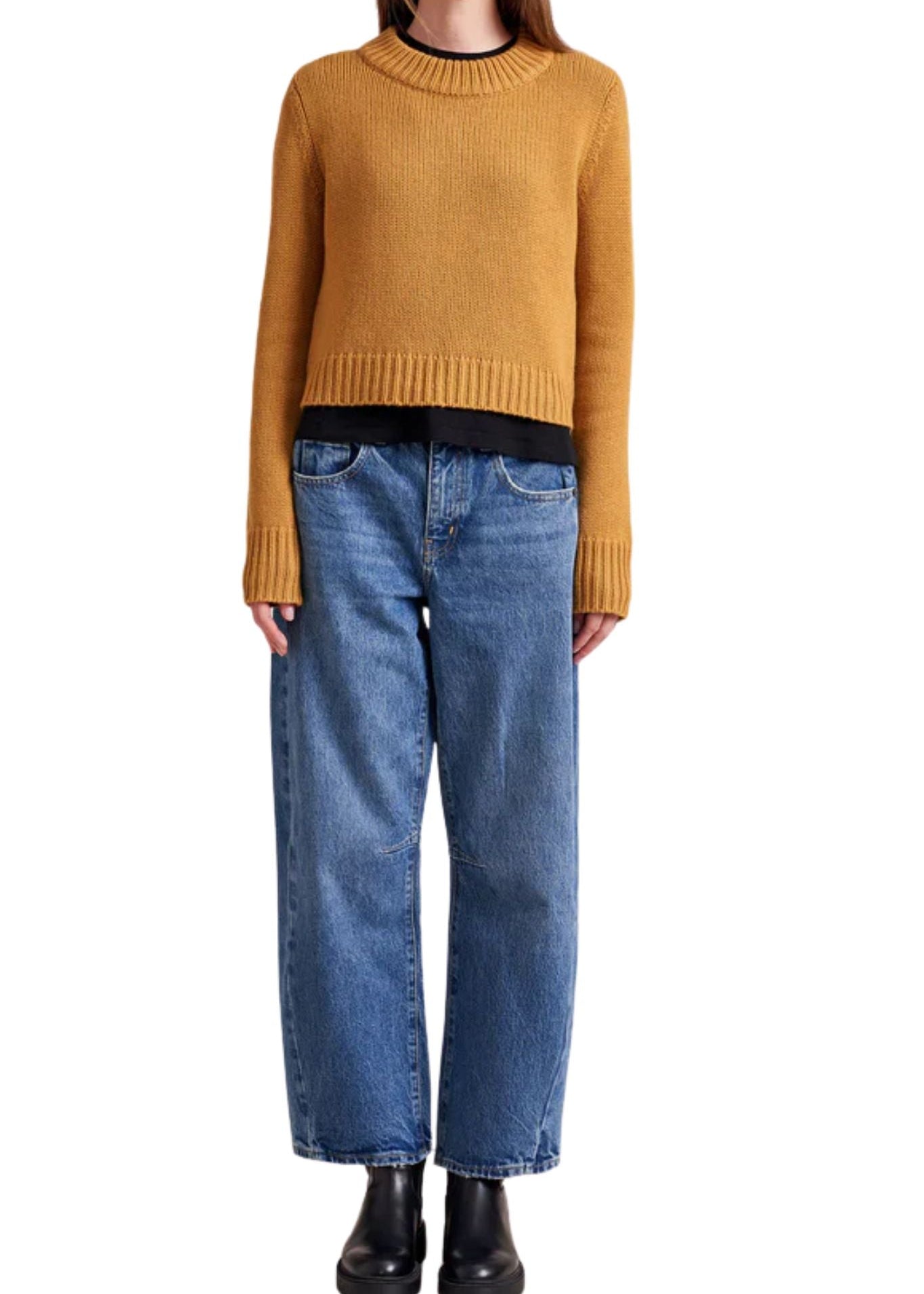 La Ligne Solid Mini Marin Sweater - Vermillion