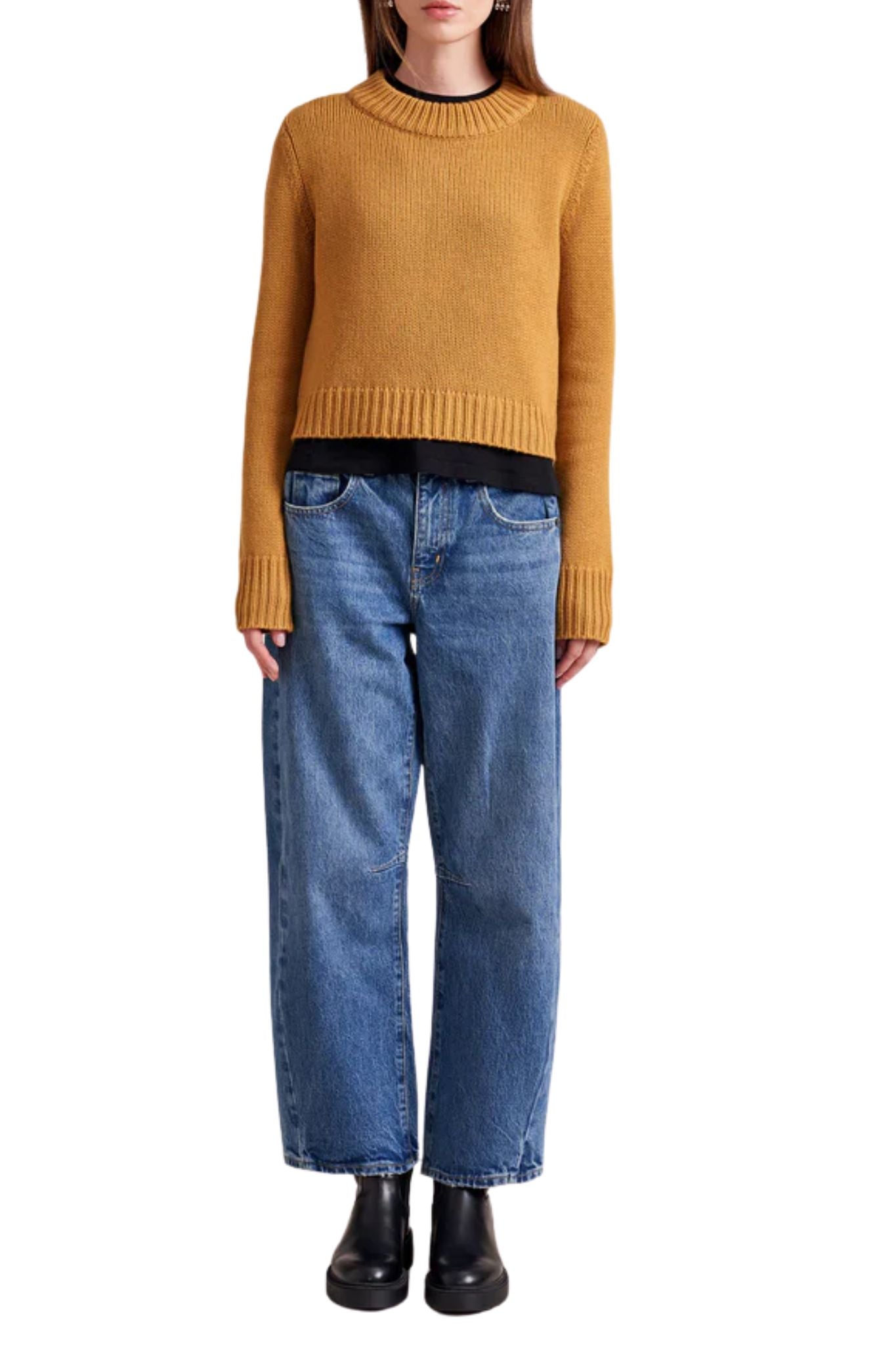 La Ligne Solid Mini Marin Sweater - Vermillion