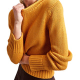 La Ligne Solid Mini Marina Sweater - Vermillion