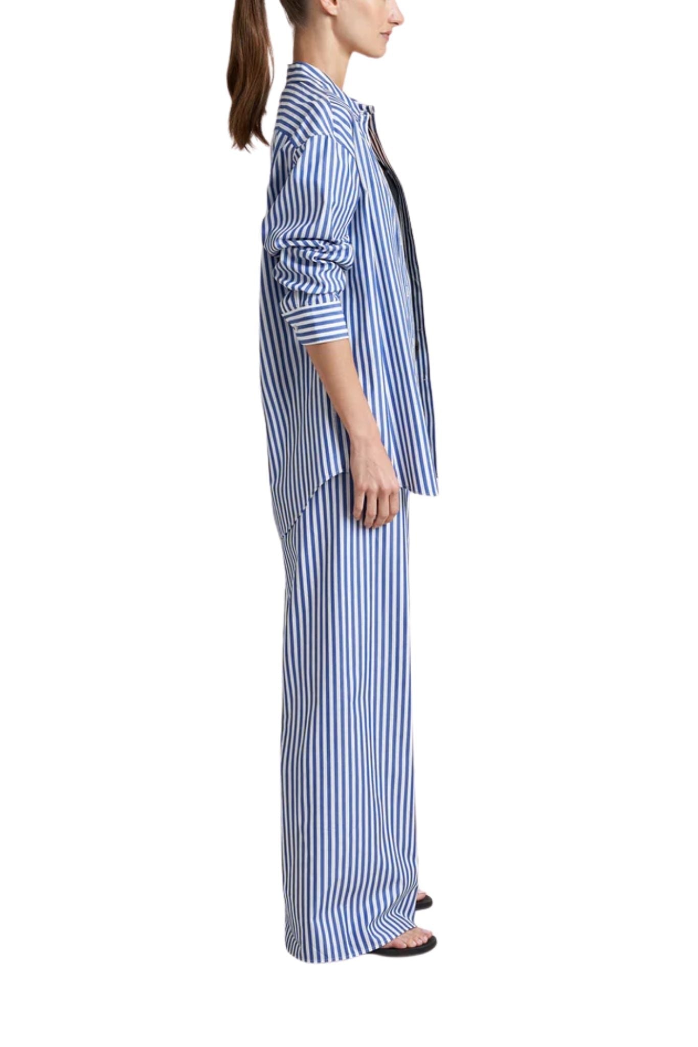 La Ligne Stripe Pant - Vermillion
