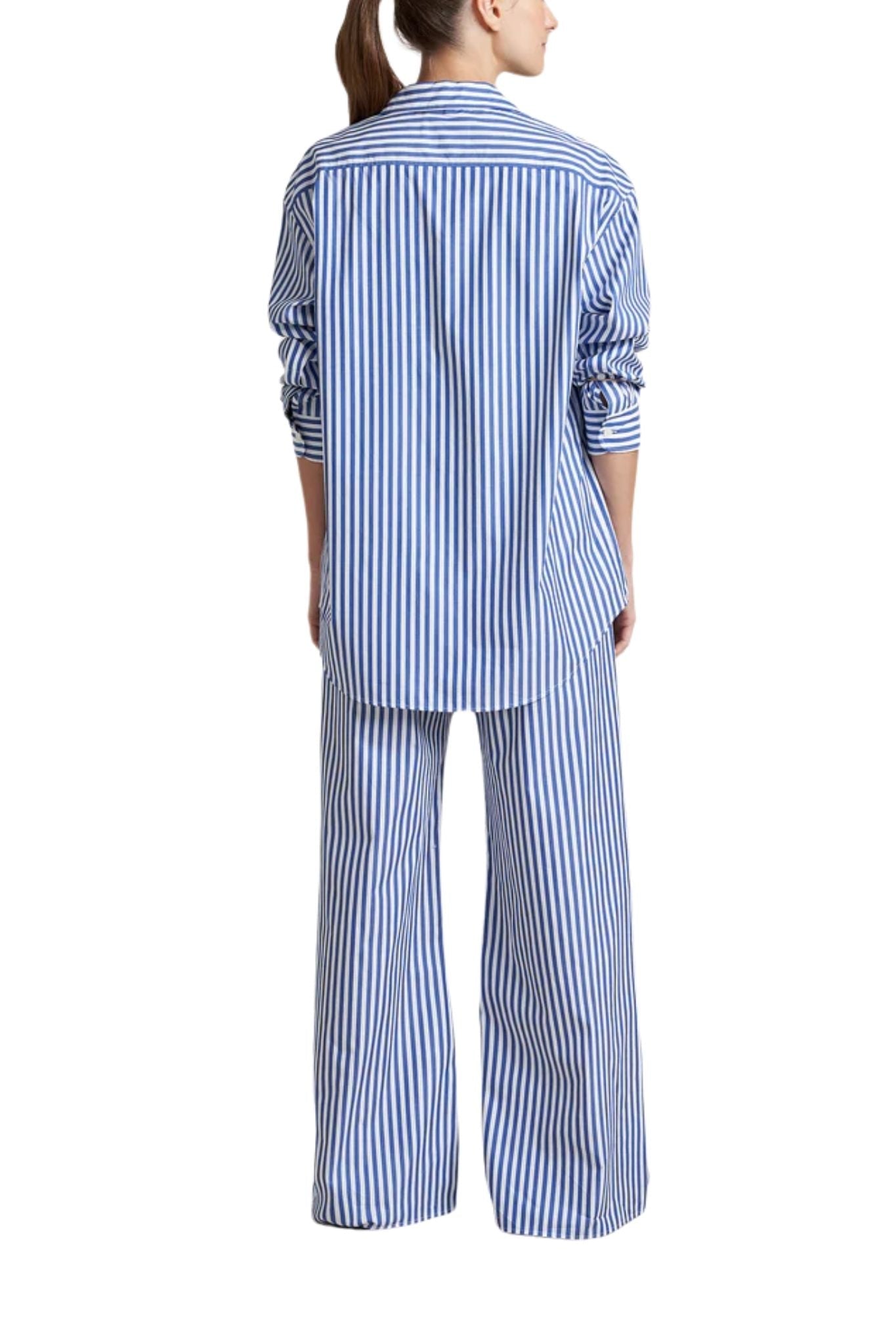 La Ligne Stripe Pant - Vermillion