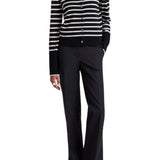 La Ligne Striped Lean Lines Cardigan - Vermillion