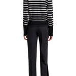 La Ligne Striped Lean Lines Cardigan - Vermillion
