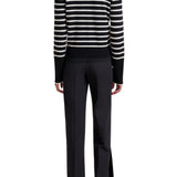 La Ligne Striped Lean Lines Cardigan - Vermillion