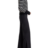 La Ligne Striped Lean Lines Cardigan - Vermillion
