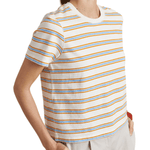 La Ligne Striped Mol Tee - Vermillion