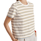 La Ligne Striped Mol Tee - Vermillion