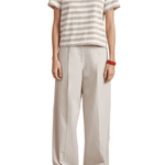 La Ligne Striped Mol Tee - Vermillion