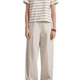 La Ligne Striped Mol Tee - Vermillion