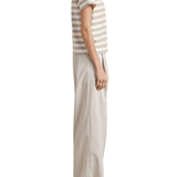 La Ligne Striped Mol Tee - Vermillion