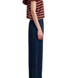 La Ligne Striped Mol Tee - Vermillion