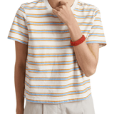 La Ligne Striped Mol Tee - Vermillion