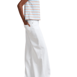 La Ligne Striped Mol Tee - Vermillion
