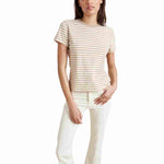 La Ligne Striped Molly Tee - Vermillion