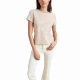 La Ligne Striped Molly Tee - Vermillion