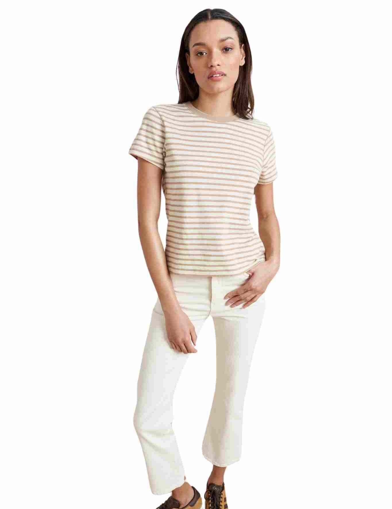 La Ligne Striped Molly Tee - Vermillion