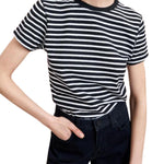 La Ligne Striped Molly Tee - Vermillion