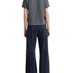 La Ligne Suede Colby Pant - Vermillion
