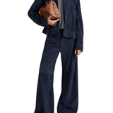 La Ligne Suede Colby Pant - Vermillion