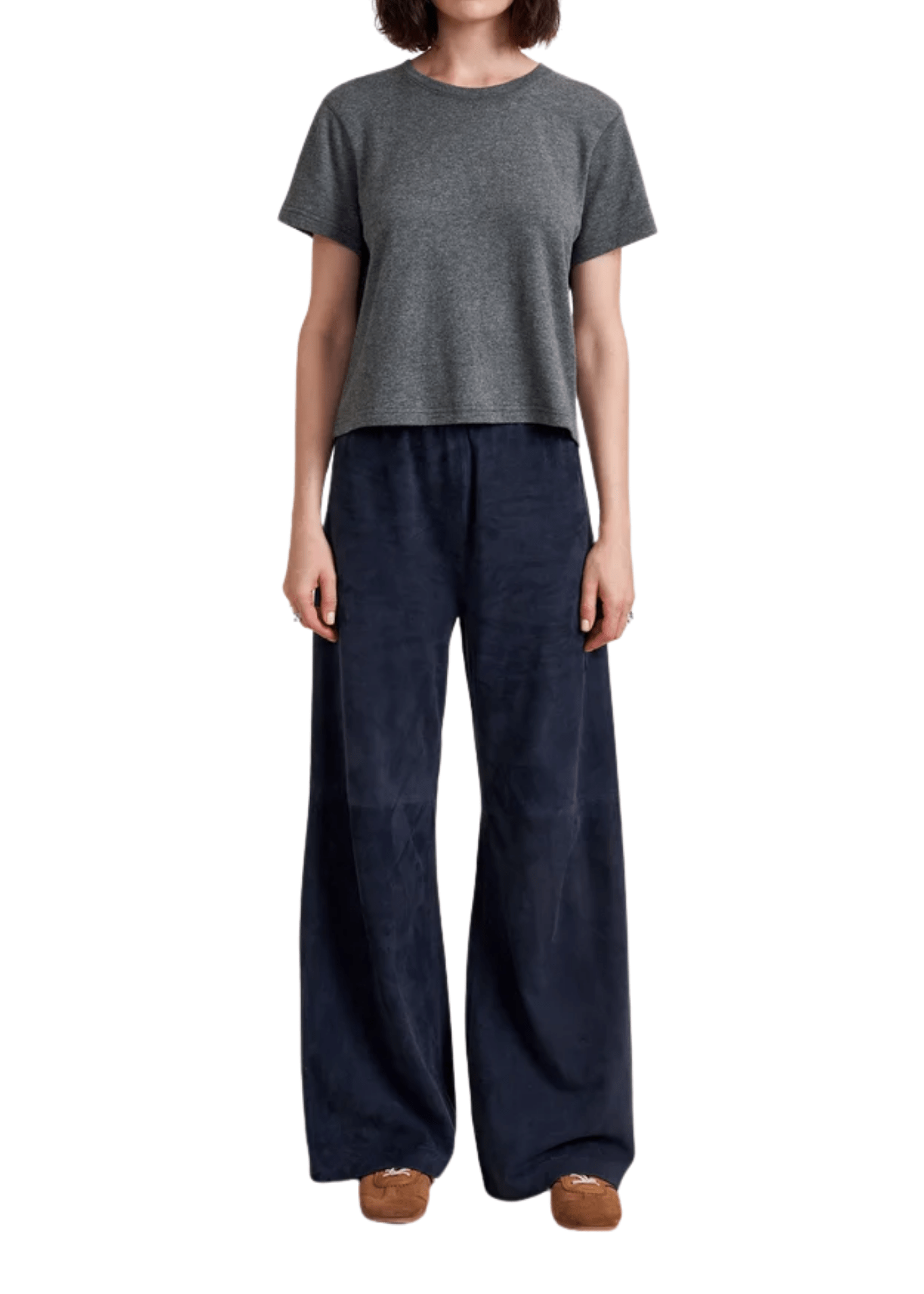 La Ligne Suede Colby Pant - Vermillion