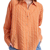 La Ligne Tangier Shirt - Vermillion