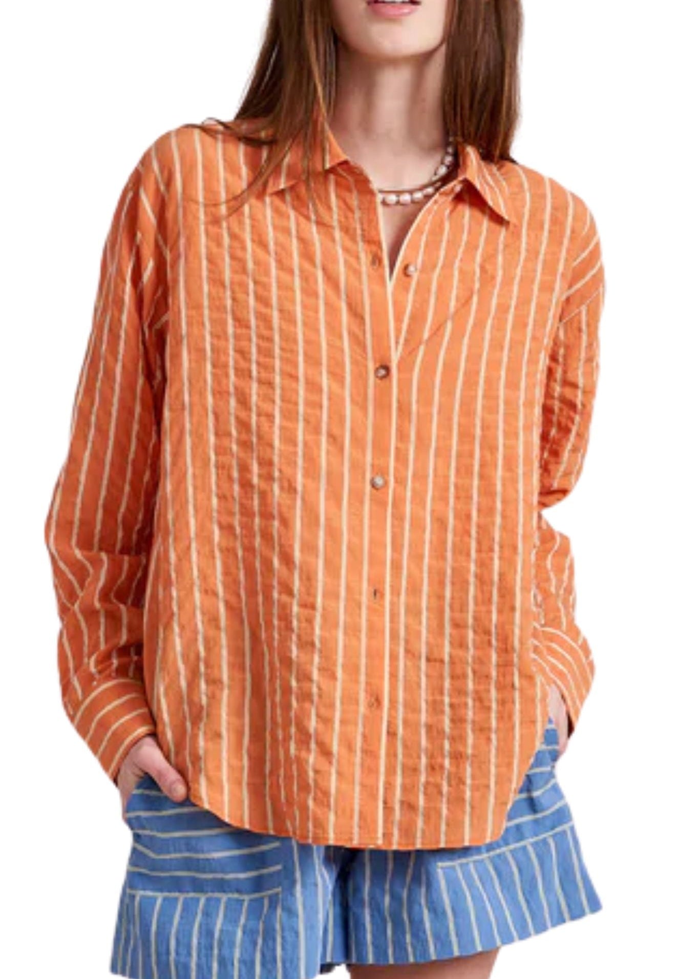 La Ligne Tangier Shirt - Vermillion