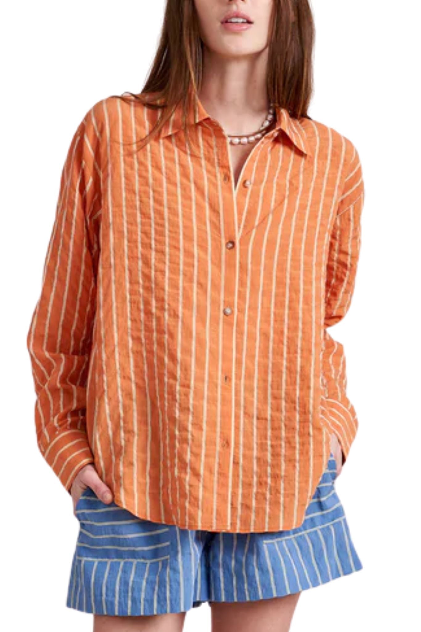 La Ligne Tangier Shirt - Vermillion