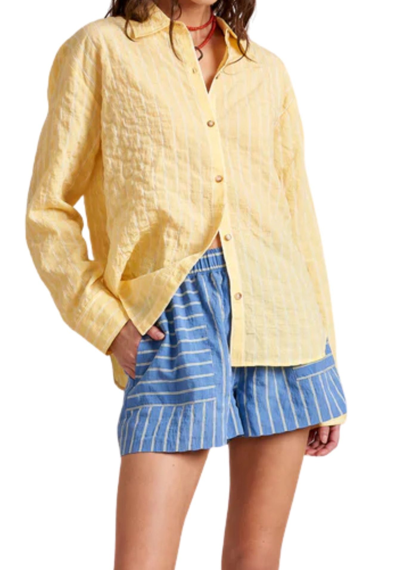 La Ligne Tangier Short - Vermillion