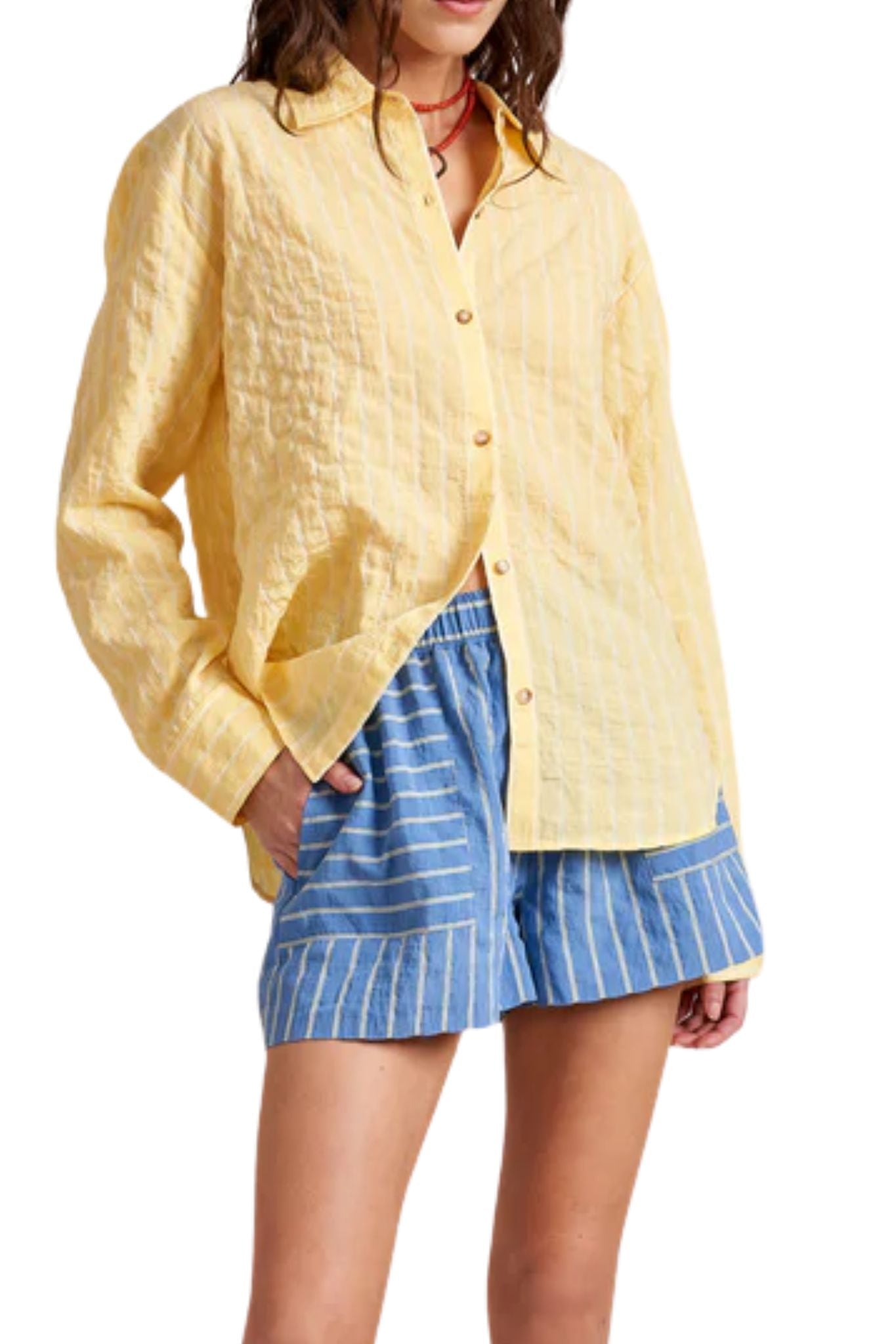 La Ligne Tangier Short - Vermillion