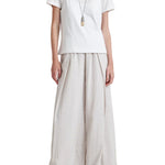 La Ligne Wide Leg Crosby Pant - Vermillion