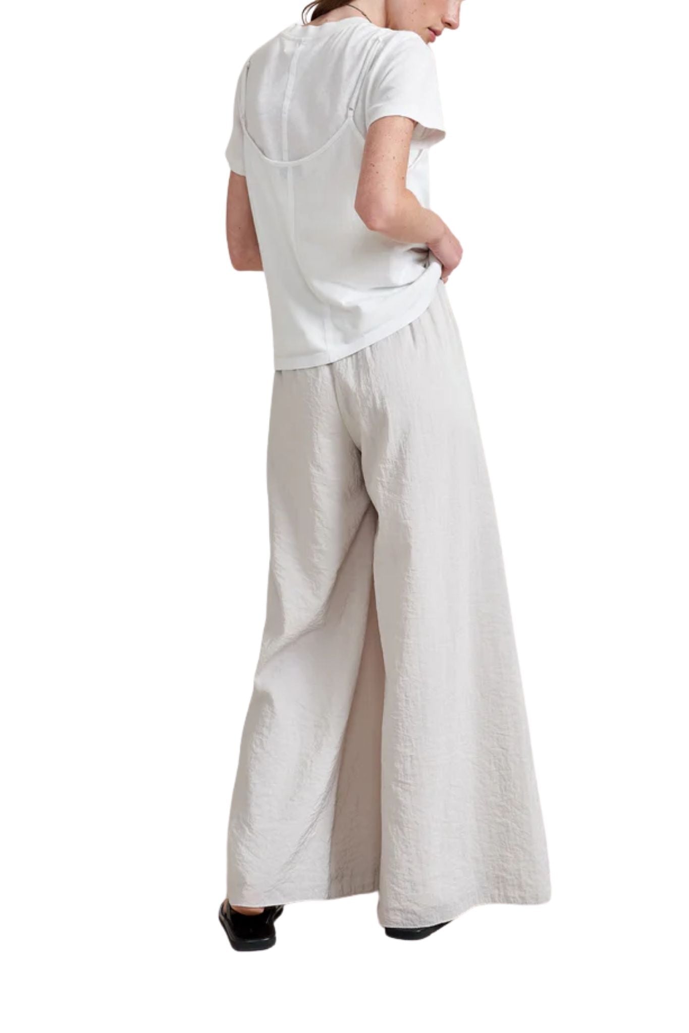 La Ligne Wide Leg Crosby Pant - Vermillion