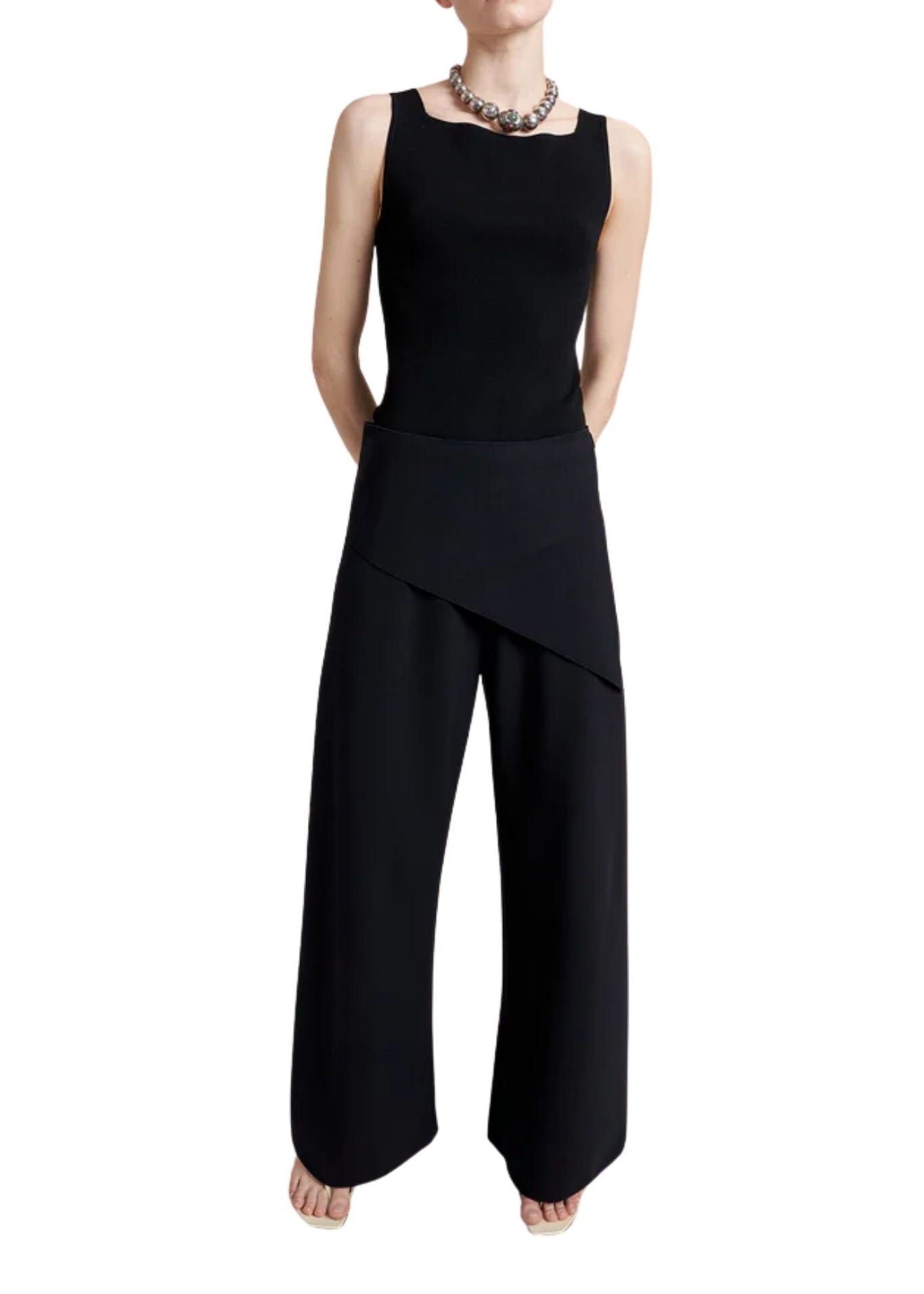 La Ligne Wrap Skirt Colby Pant - Vermillion