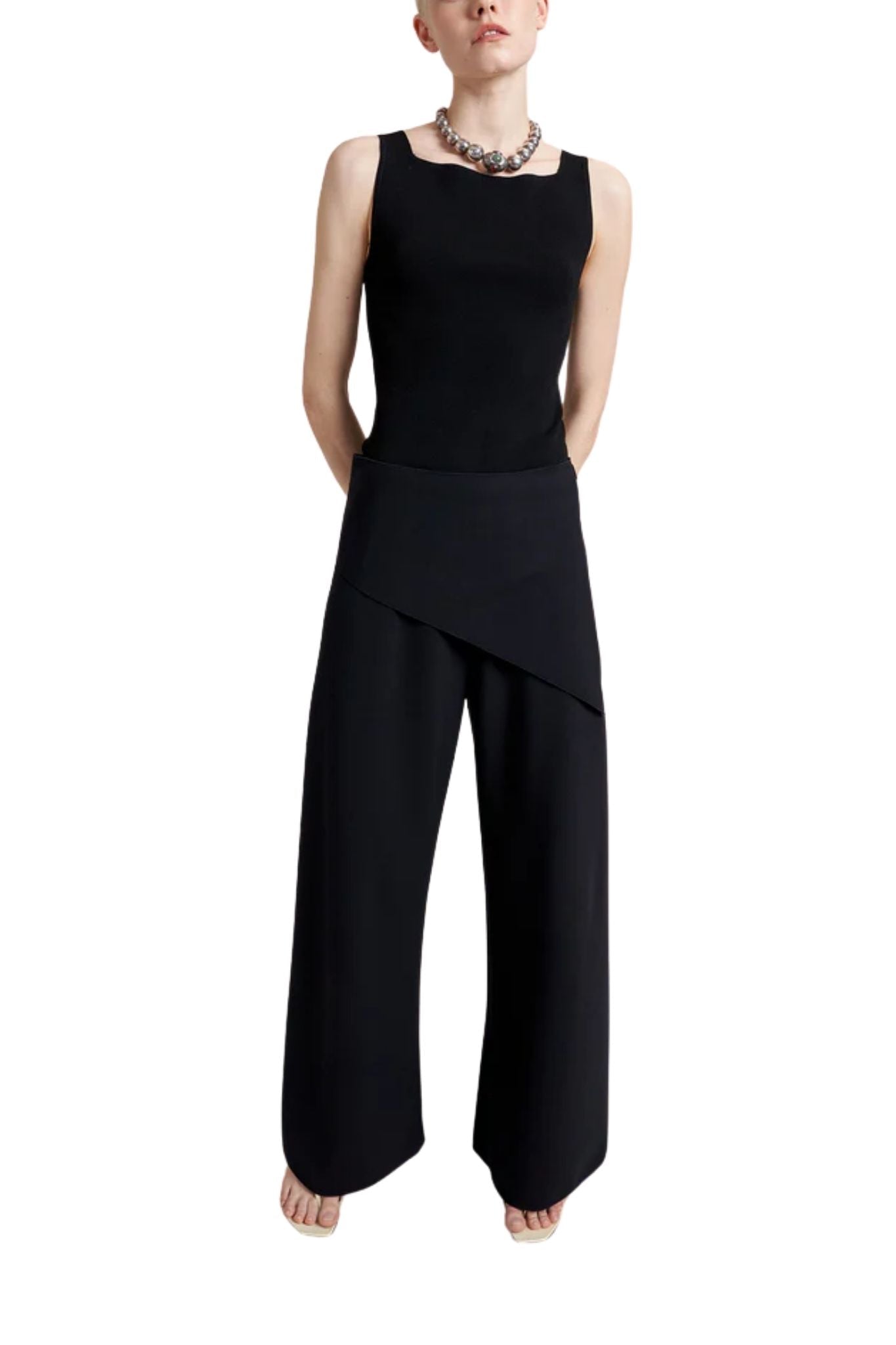 La Ligne Wrap Skirt Colby Pant - Vermillion
