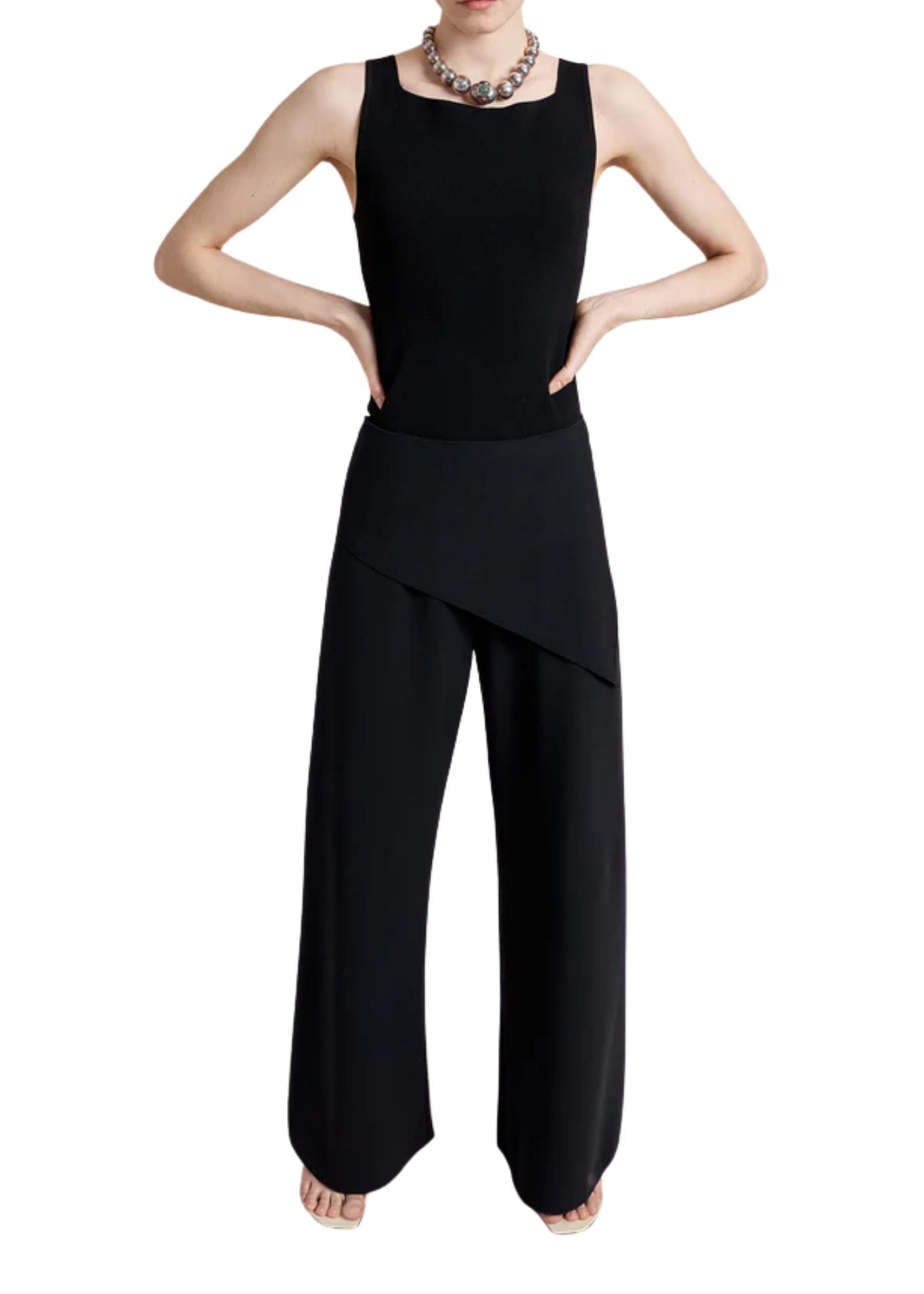 La Ligne Wrap Skirt Colby Pant - Vermillion